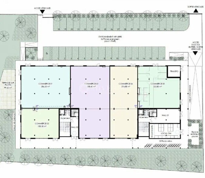Local commercial dans Lattes à vendre - Plan de site – Image 3 sur 3