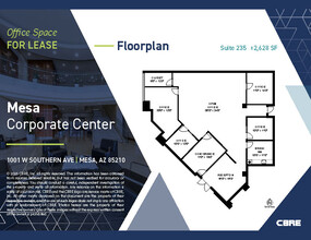 1001 W Southern Ave, Mesa, AZ à louer Plan d’étage– Image 1 sur 7