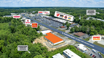 711-719 N Madison Blvd, Roxboro, NC - VUE AÉRIENNE  vue de carte - Image1