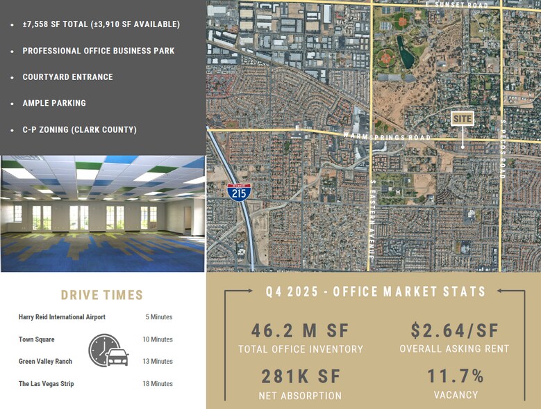 3183 E Warm Springs Rd, Las Vegas, NV à vendre - Photo de l’immeuble – Image 3 sur 17