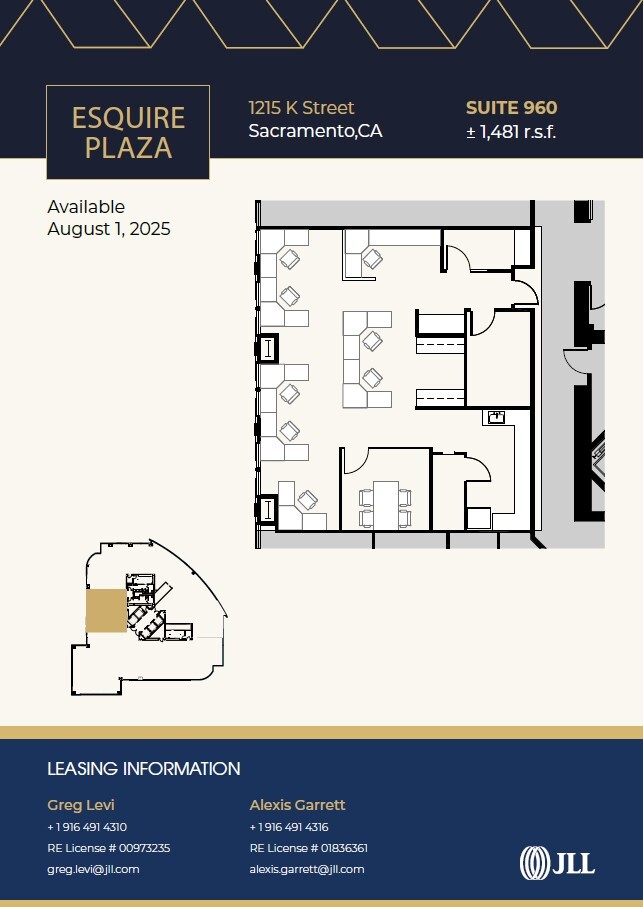 1213-1215 K St, Sacramento, CA à louer Plan d’étage– Image 1 sur 1