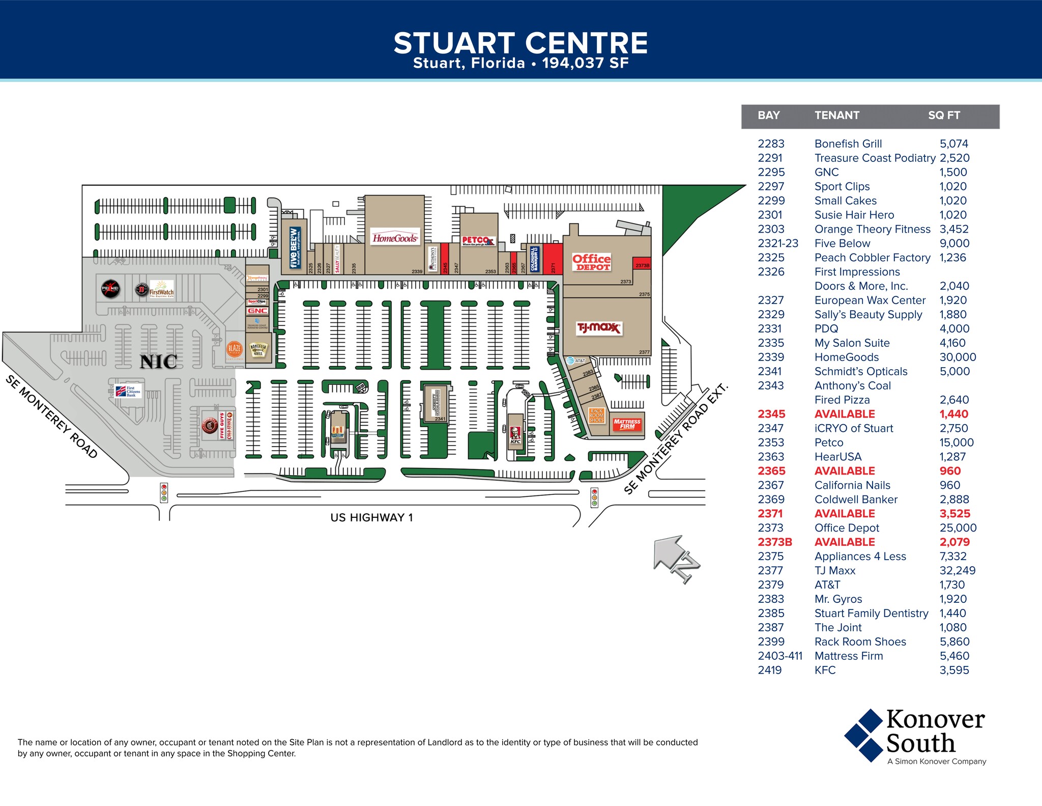 2321-2377 SE Federal Hwy, Stuart, FL à louer Plan de site– Image 1 sur 1