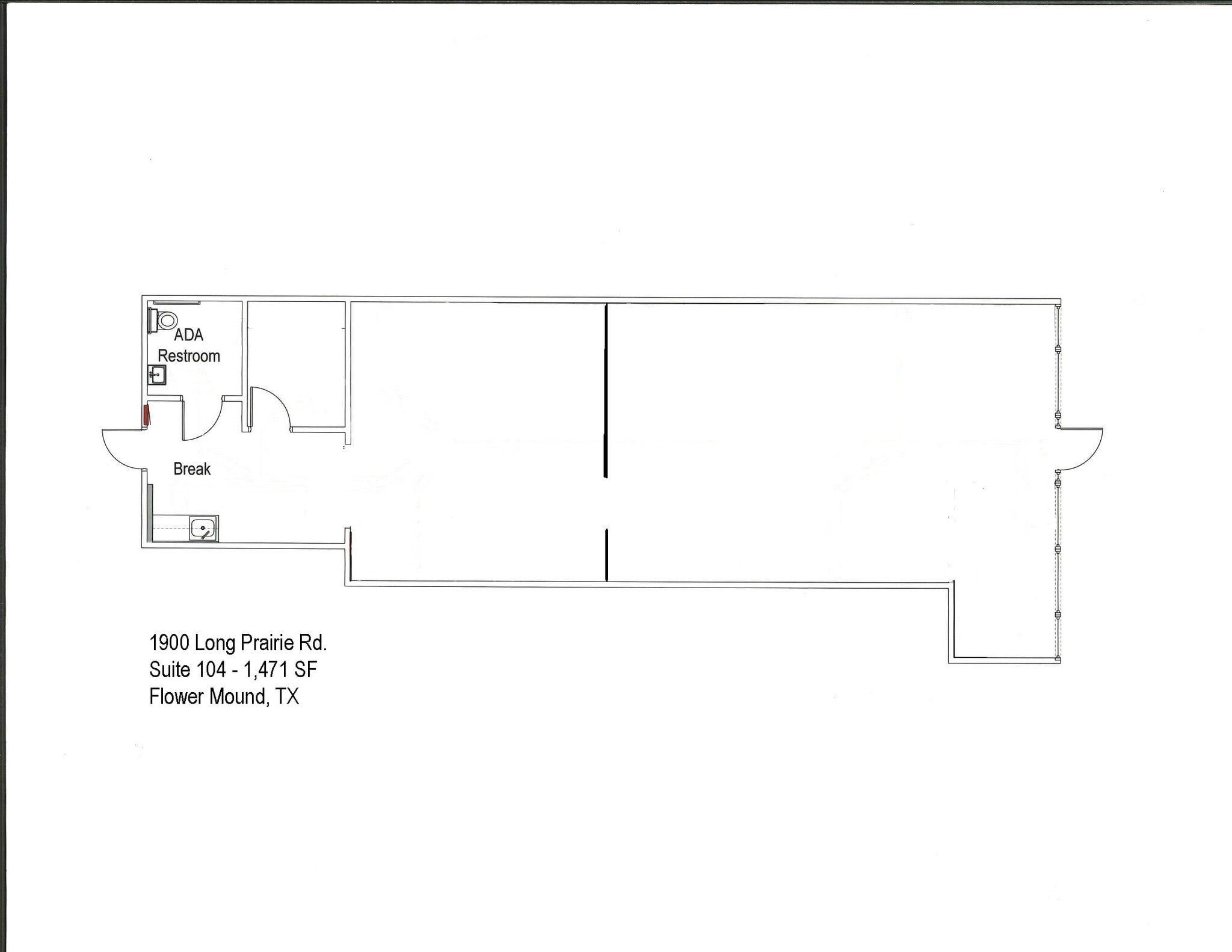 1900 Long Prairie Rd, Flower Mound, TX à louer Plan d’étage– Image 1 sur 1