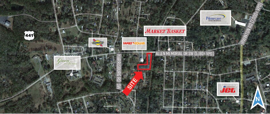 355 Allen Memorial Dr SW, Milledgeville, GA à louer Photo principale– Image 1 sur 4