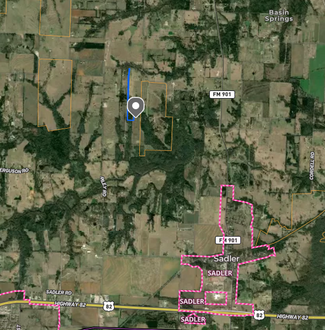 Plus de détails pour 2284 Dixie Rd, Sadler, TX - Terrain à vendre
