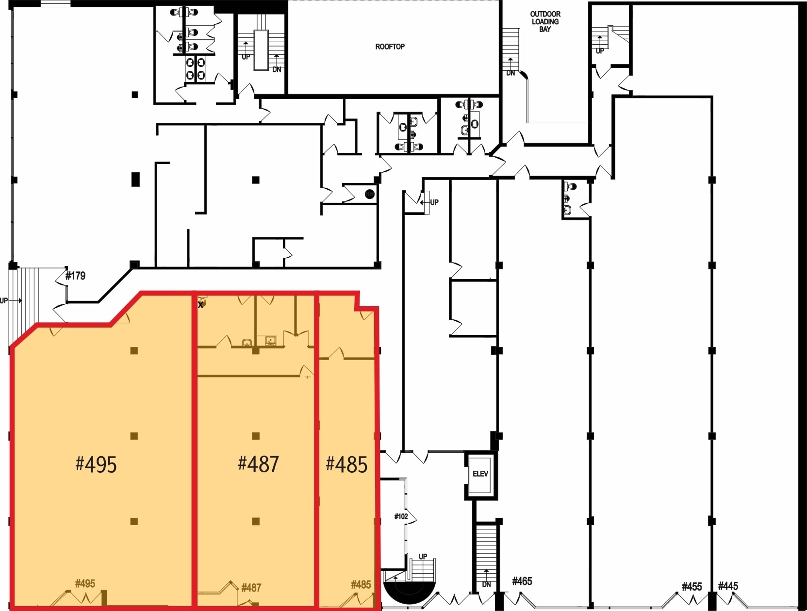 475 Main St, Vancouver, BC à louer Plan d’étage– Image 1 sur 1