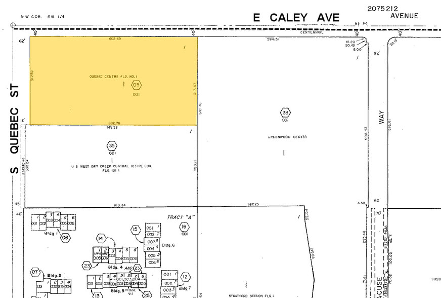 7600 E Orchard Rd, Greenwood Village, CO à louer - Plan cadastral – Image 3 sur 19