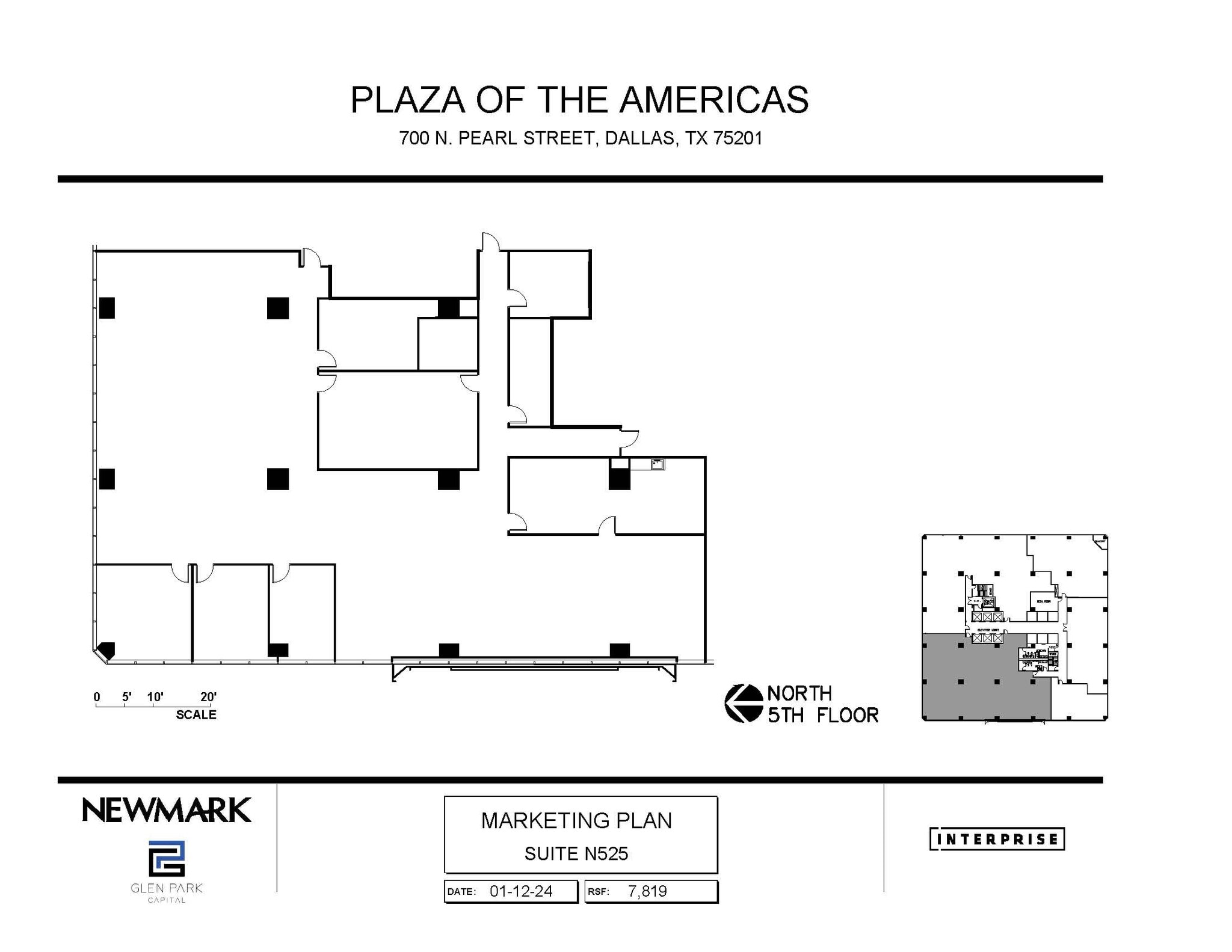 700 N Pearl St, Dallas, TX à louer Plan d’étage– Image 1 sur 1