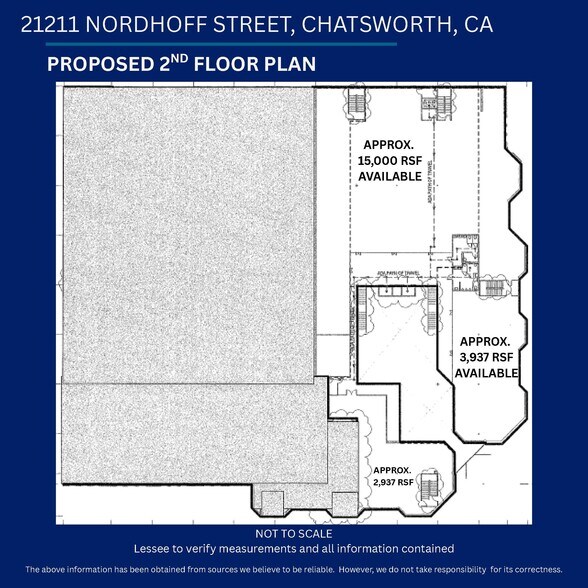 21211 Nordhoff St, Chatsworth, CA à louer - Plan d’étage – Image 3 sur 9