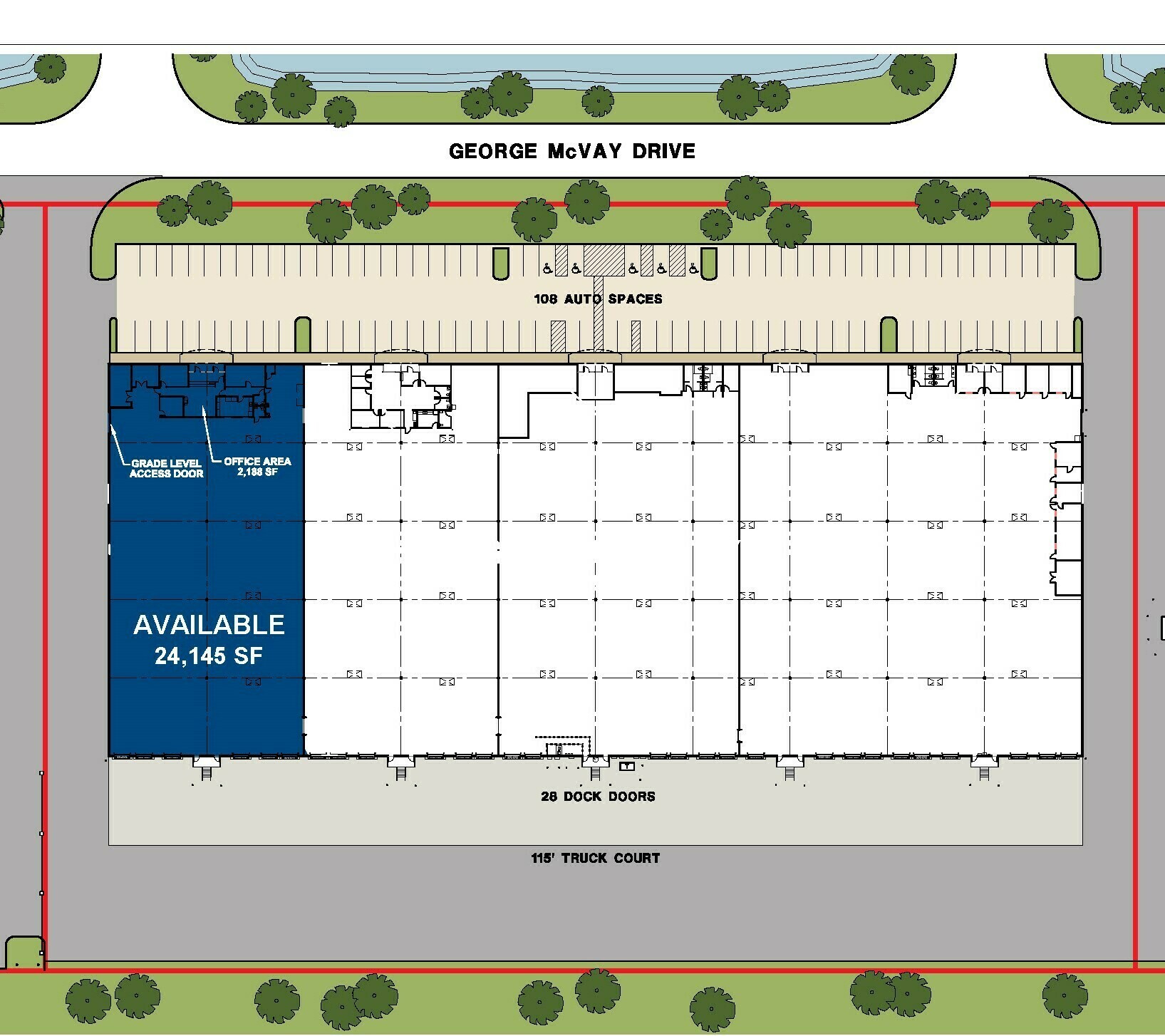 5201 George McVay Dr, McAllen, TX à louer Plan de site– Image 1 sur 4