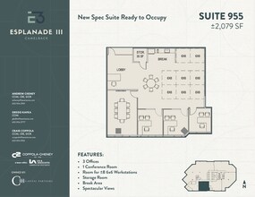 2415 E Camelback Rd, Phoenix, AZ à louer Plan d’étage– Image 1 sur 1
