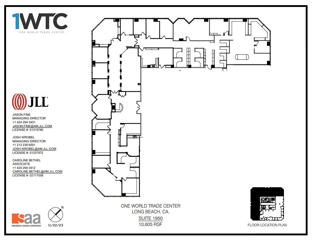 1 World Trade Ctr, Long Beach, CA à louer Plan d’étage– Image 1 sur 1