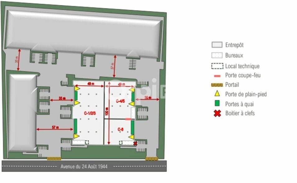 Local d’activités dans Corbas à louer - Plan de site – Image 2 sur 3