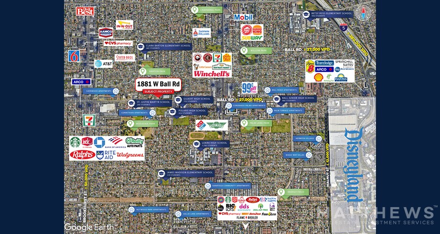 1881 W Ball Rd, Anaheim, CA à louer - Photo de l’immeuble – Image 2 sur 2