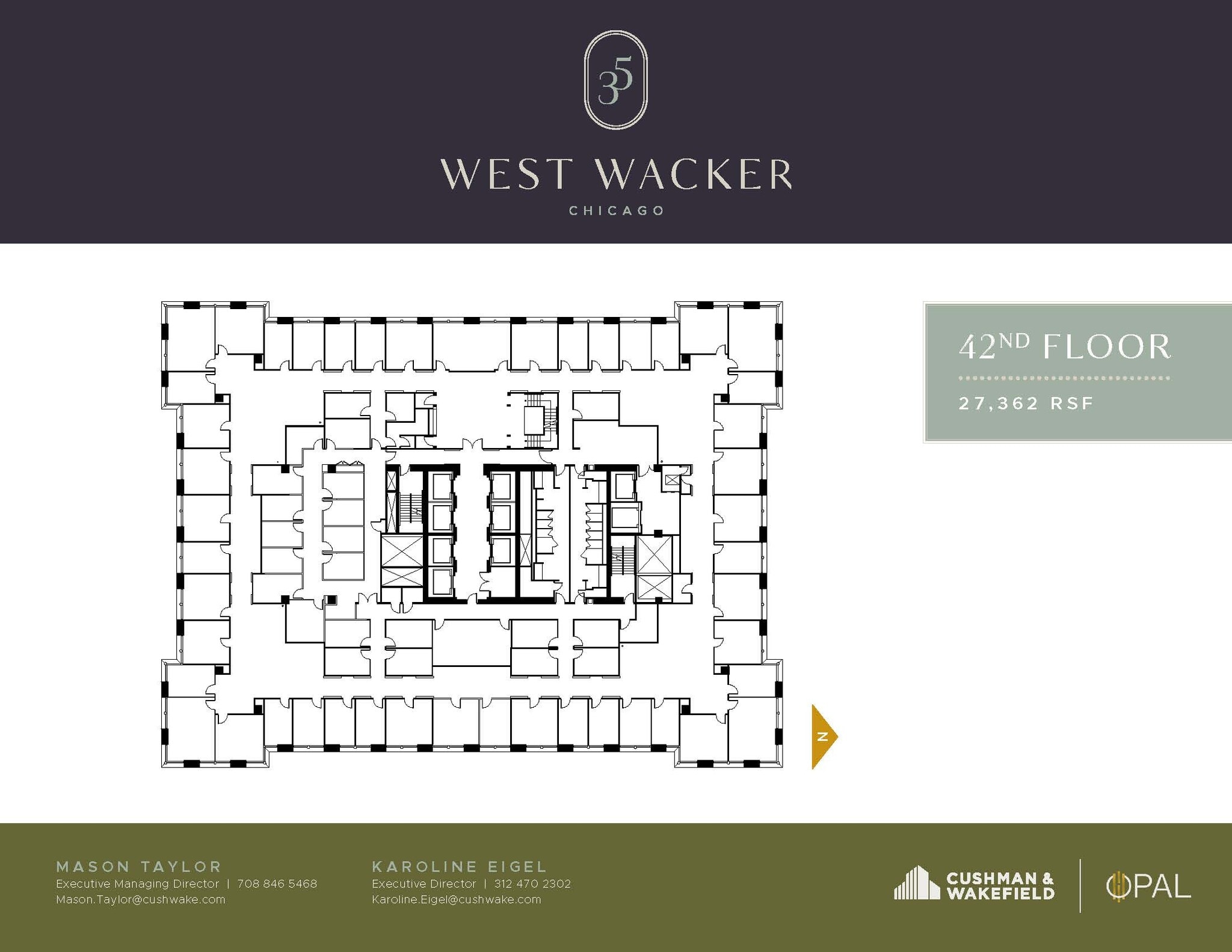 35 W Wacker Dr, Chicago, IL à louer Plan d’étage– Image 1 sur 1