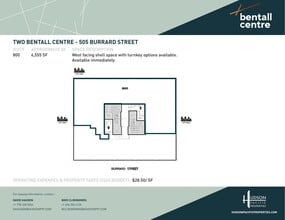555 Burrard St, Vancouver, BC à louer Plan d’étage– Image 1 sur 1