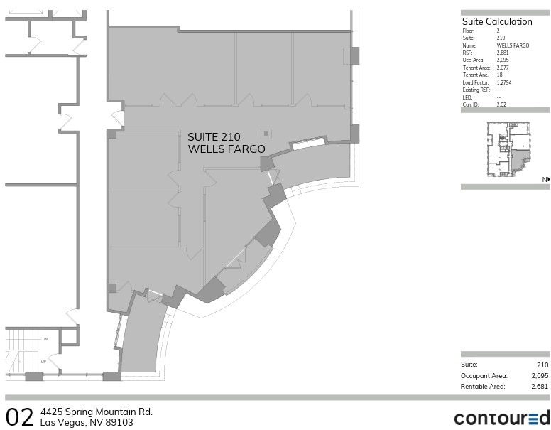 4425 Spring Mountain Rd, Las Vegas, NV à louer Plan d’étage– Image 1 sur 2