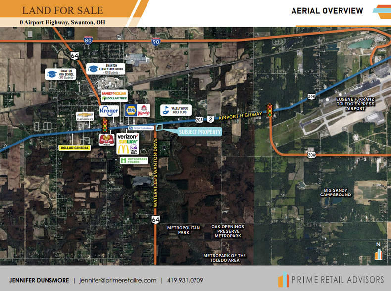 Airport Hwy, Swanton, OH à vendre - Aérien – Image 2 sur 3