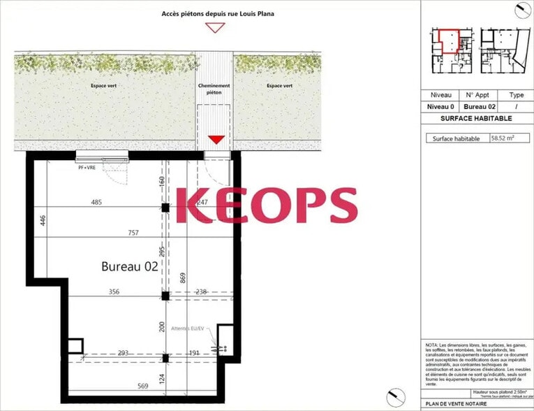 147 Rue Louis Plana, Toulouse à vendre - Plan d’étage – Image 2 sur 9
