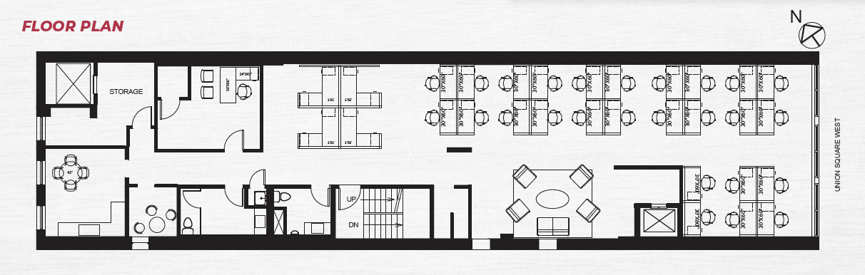 37 Union Sq W, New York, NY à louer Plan d’étage– Image 1 sur 16