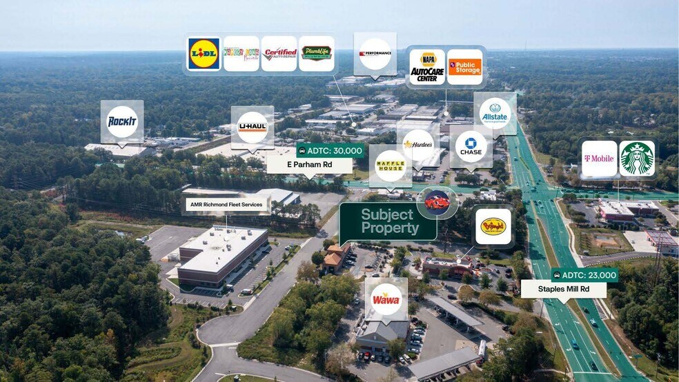 8833 Staples Mill Rd, Richmond, VA à vendre - Photo de l’immeuble – Image 2 sur 2