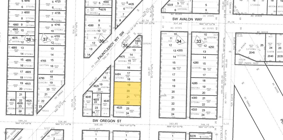 4406 36th Ave SW, Seattle, WA à louer - Plan cadastral – Image 2 sur 2