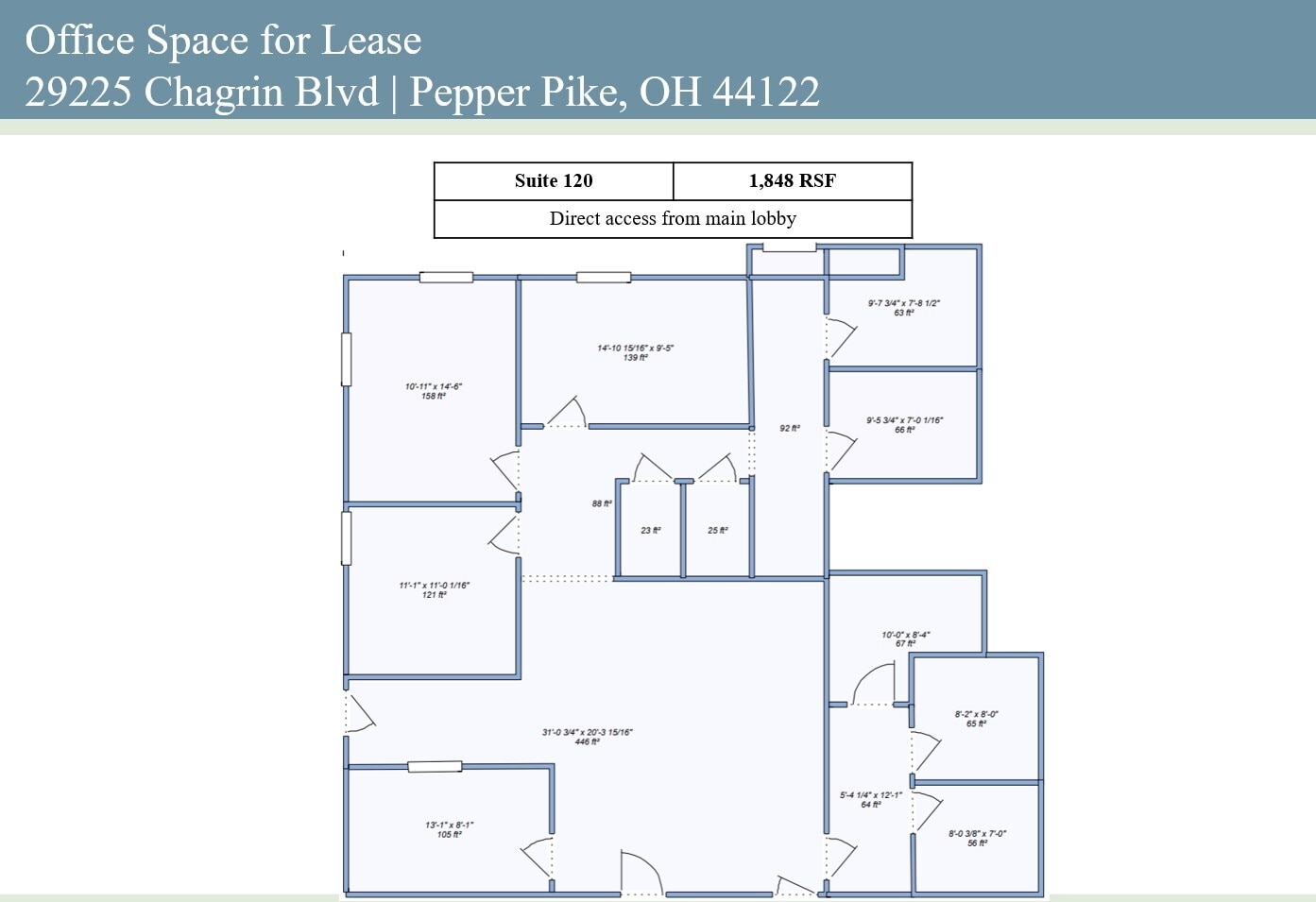 29225 Chagrin Blvd, Pepper Pike, OH à louer Photo intérieure– Image 1 sur 1