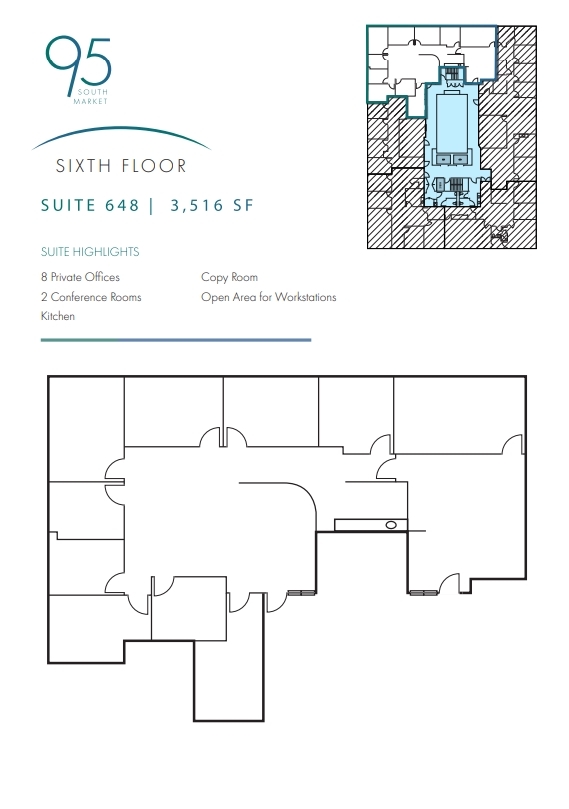 95 S Market St, San Jose, CA à louer Plan d’étage– Image 1 sur 1