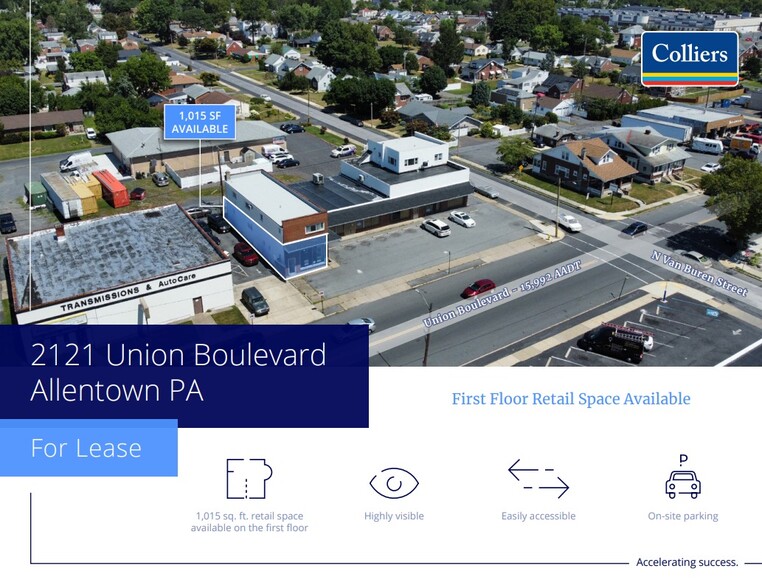 2121-2129 Union Blvd, Allentown, PA à louer - Photo de l’immeuble – Image 1 sur 3