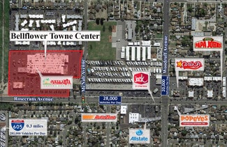Plus de détails pour 10400-10408 Rosecrans Ave, Bellflower, CA - Local commercial à louer