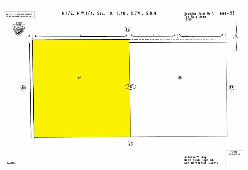2525 Goss Rd, Pinon Hills, CA à vendre - Plan cadastral – Image 2 sur 2
