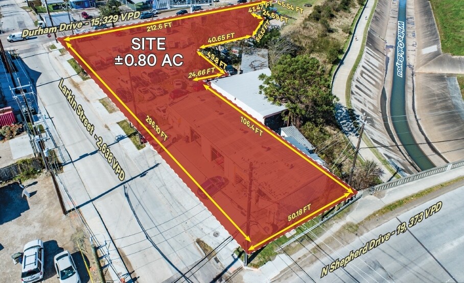 4802 Larkin St, Houston, TX à louer - Aérien – Image 2 sur 3