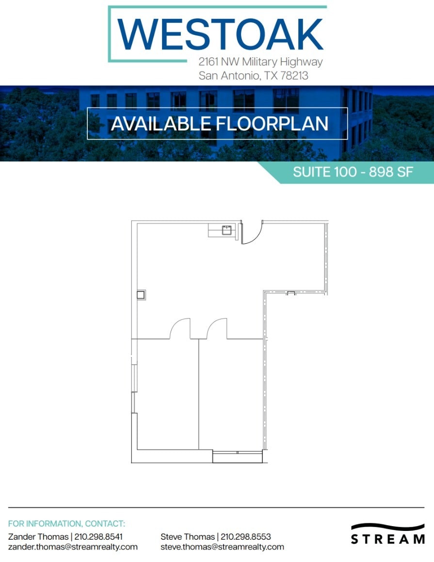 2161 NW Military Hwy, San Antonio, TX à louer Plan d’étage– Image 1 sur 1