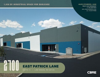 Plus de détails pour 2700 E Patrick Ln, Las Vegas, NV - Industriel/Logistique à louer