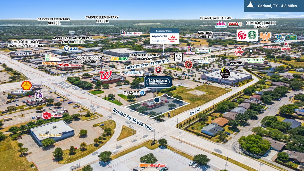 5501 Rowlett Rd, Rowlett, TX à vendre - Photo de l’immeuble – Image 2 sur 5