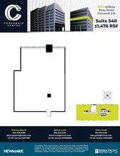 1390 Willow Pass Rd, Concord, CA à louer Plan d’étage– Image 1 sur 1