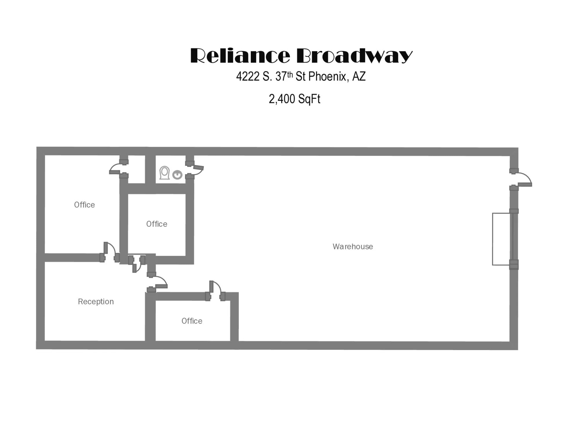4208-4248 S 36th Pl, Phoenix, AZ à louer Plan d’étage– Image 1 sur 1