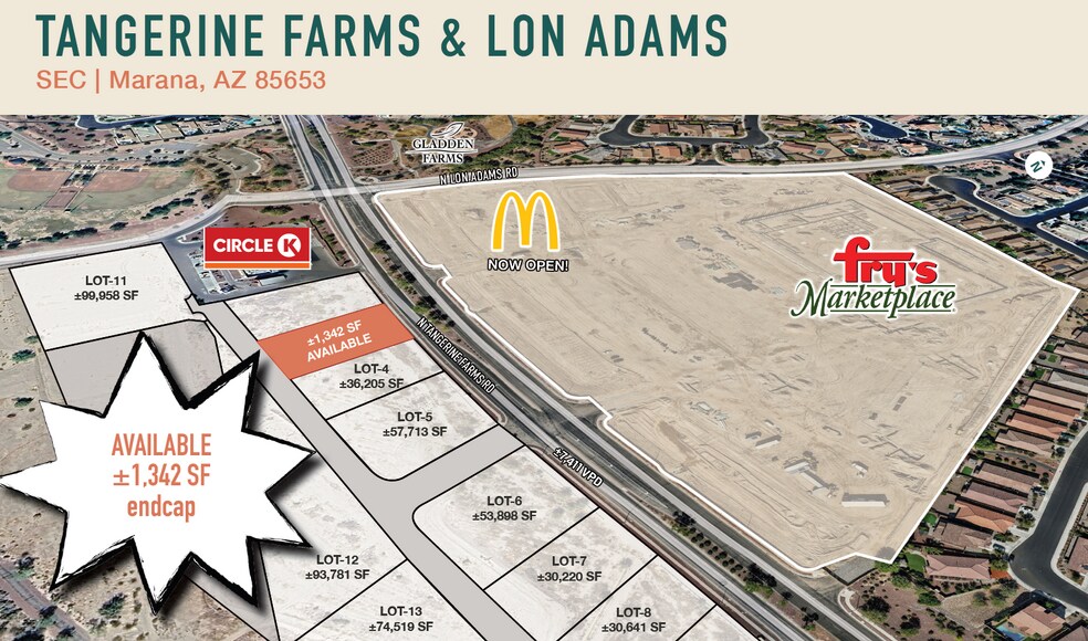 SE Tangerine & Lon Adams Rd, Marana, AZ à louer - Photo de l’immeuble – Image 1 sur 1
