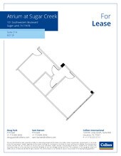 101 Southwestern Blvd, Sugar Land, TX à louer Plan d’étage– Image 1 sur 1