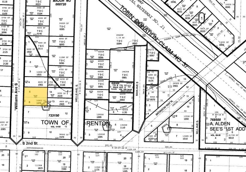 124 Williams Ave S, Renton, WA à vendre - Plan cadastral – Image 2 sur 2