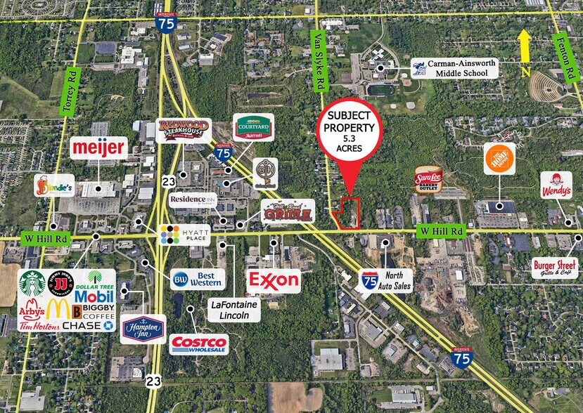 Prime Hill Rd Land portefeuille de 2 biens à vendre sur LoopNet.fr - Aérien – Image 2 sur 4