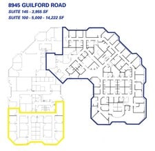 8945-8975 Guilford Rd, Columbia, MD à louer Plan d’étage– Image 2 sur 2
