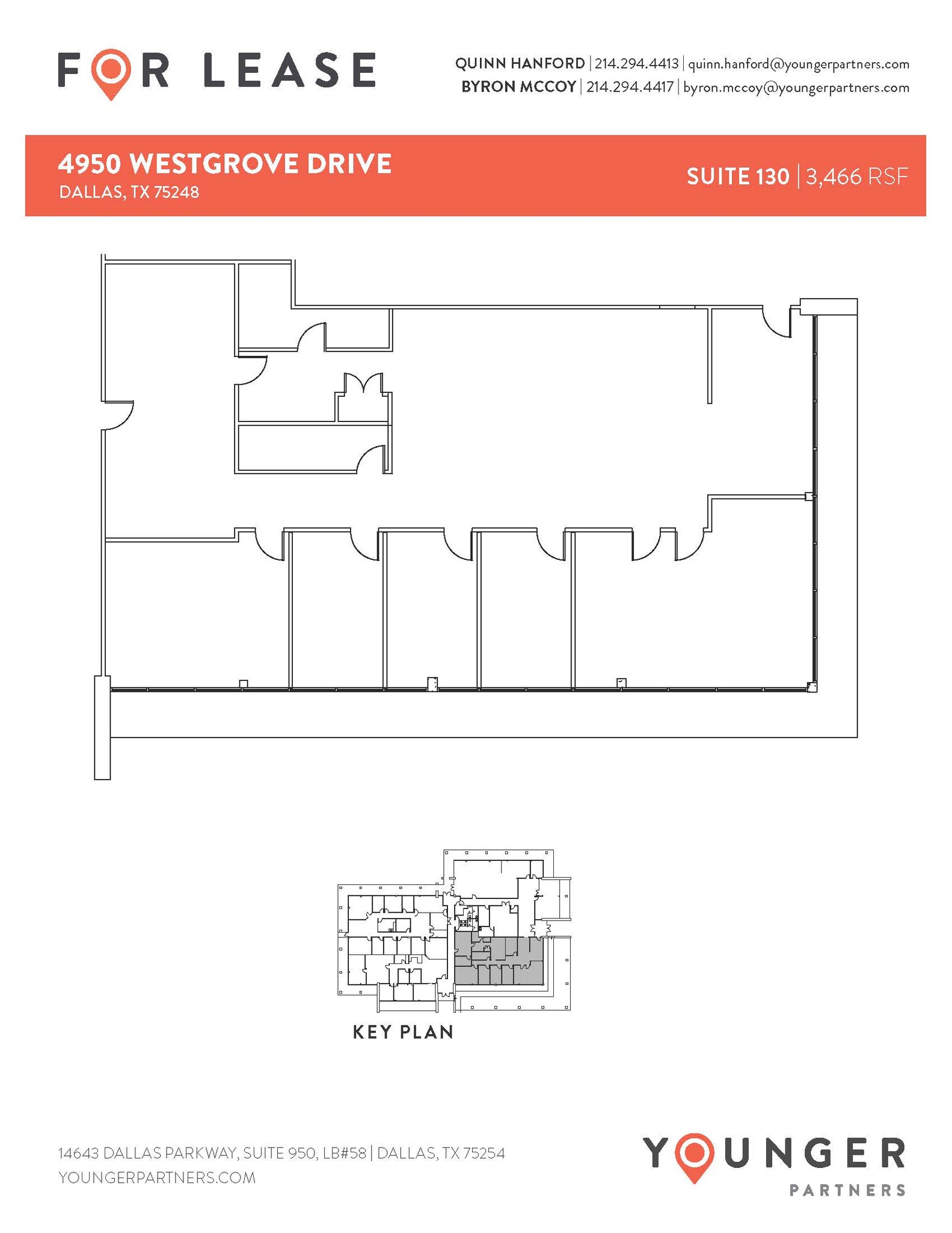 16610 N Dallas Pky, Dallas, TX à louer Plan d’étage– Image 1 sur 2