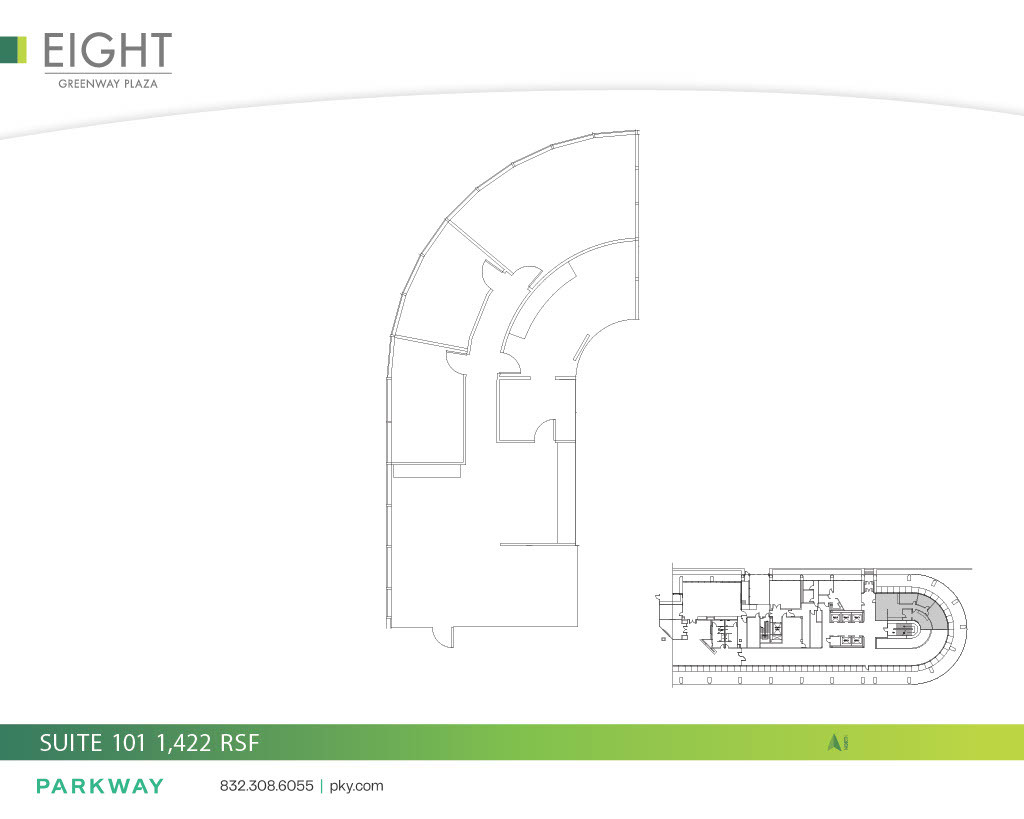 8 Greenway Plz, Houston, TX à louer Plan d’étage– Image 1 sur 1