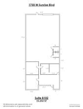 1730 W Sunrise Blvd, Gilbert, AZ à louer Plan d’étage– Image 1 sur 1
