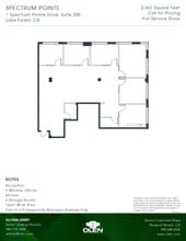 1 Spectrum Pointe Dr, Lake Forest, CA à louer Plan d’étage– Image 1 sur 1