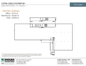 13700-13812 US Highway 90 W, San Antonio, TX à louer Plan d’étage– Image 1 sur 3