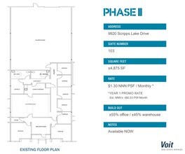 9909 Hibert St, San Diego, CA à louer Plan d’étage– Image 1 sur 1