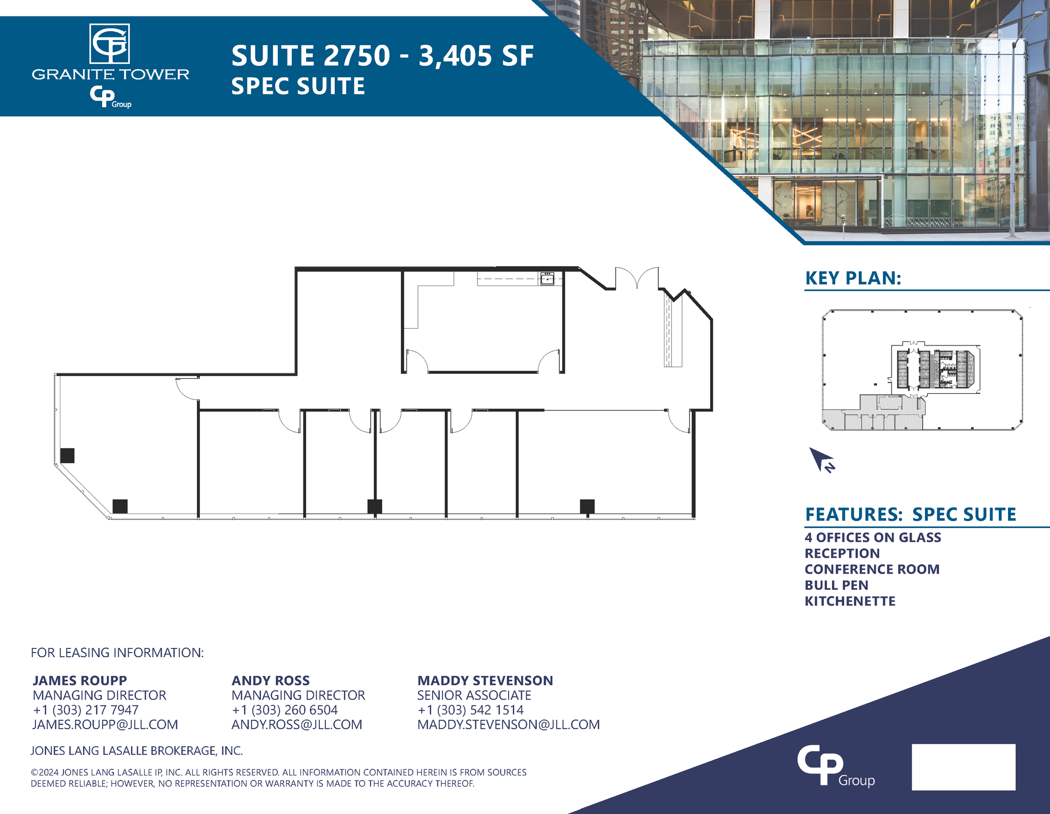 1099 18th St, Denver, CO à louer Plan d’étage– Image 1 sur 1