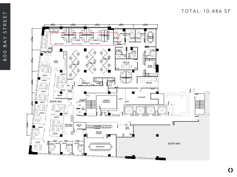 800 Bay St, Toronto, ON à louer - Plan d’étage – Image 2 sur 12